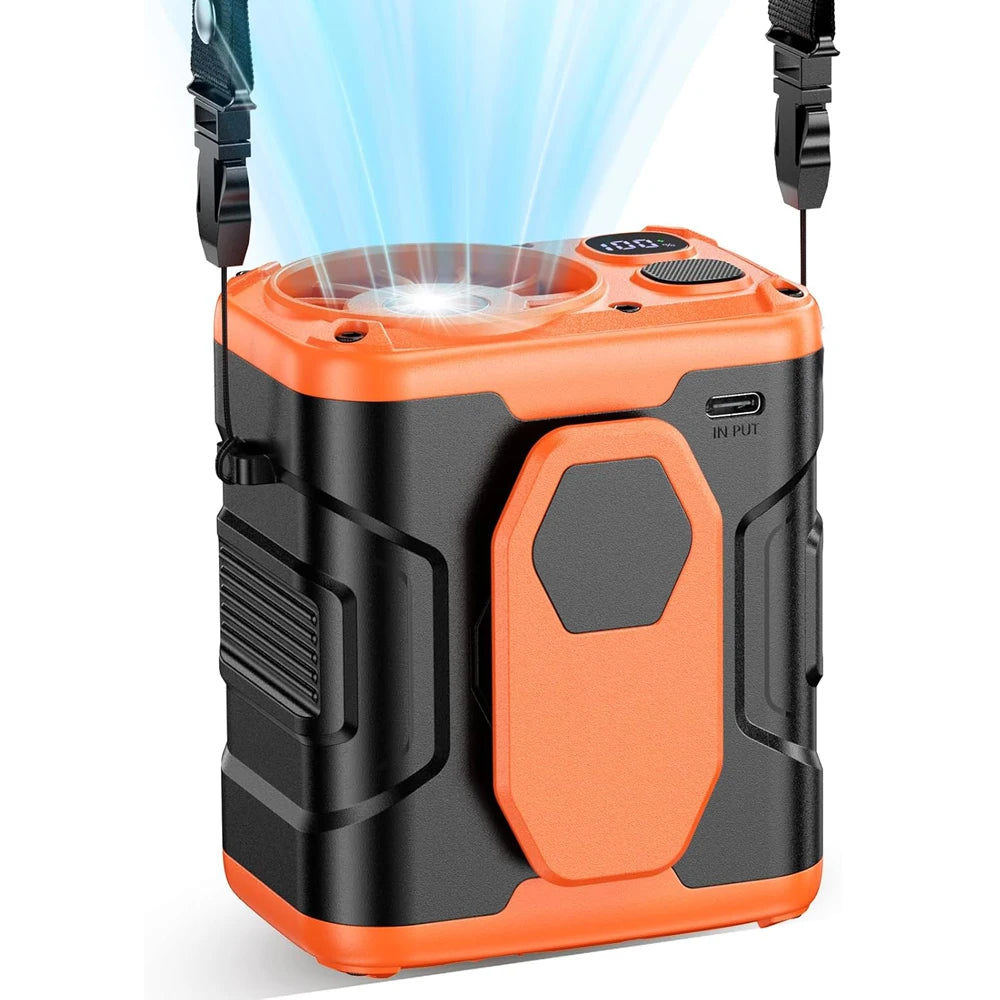 10000mAh Outdoor Portable Waist Fan
