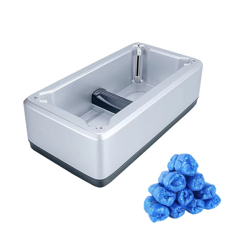 Portable Shoe Cover Dispenser Machine + 100 Pcs Shoe Covers