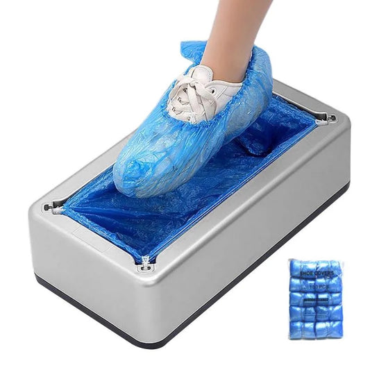 Portable Shoe Cover Dispenser Machine + 100 Pcs Shoe Covers