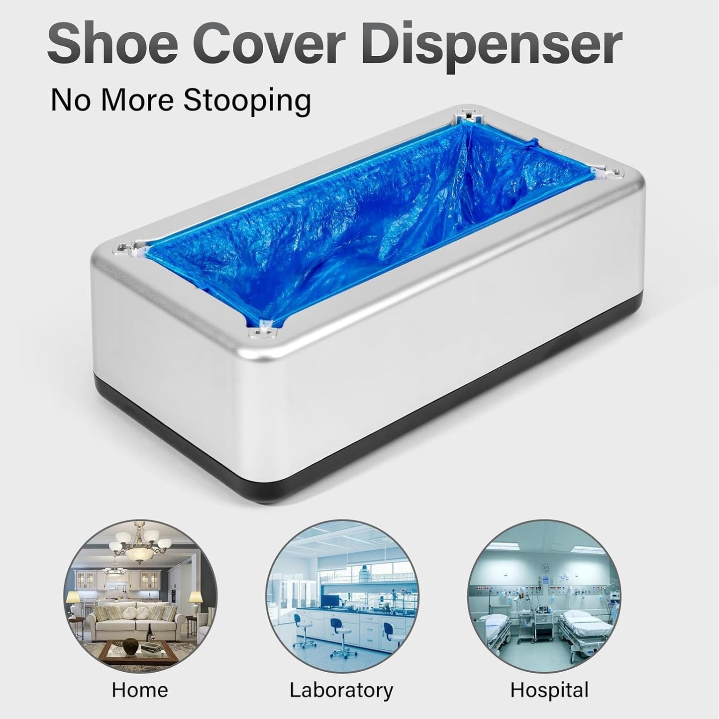 Portable Shoe Cover Dispenser Machine + 100 Pcs Shoe Covers