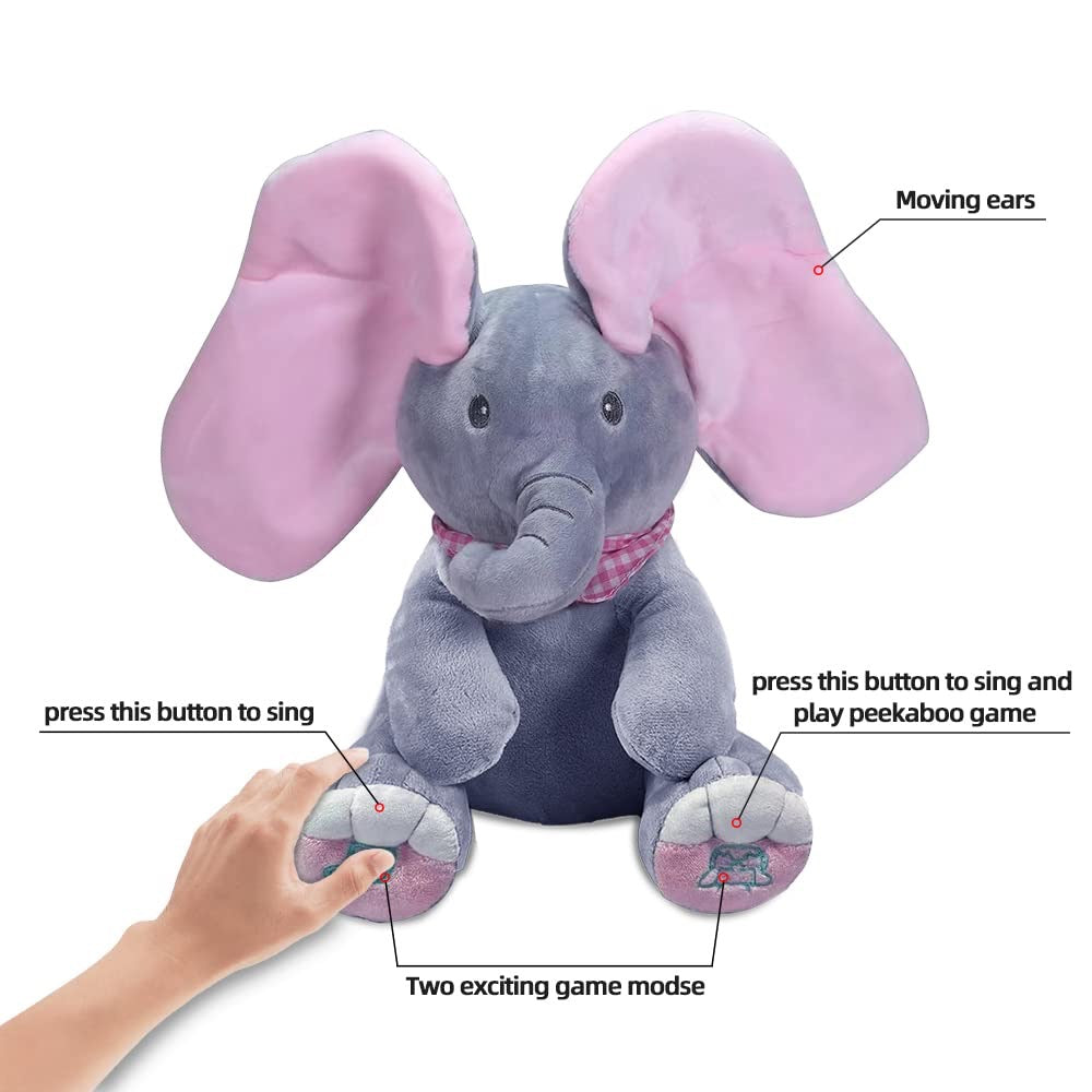 Peek-A-Boo Elephant Plush Toy