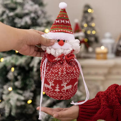 Christmas Knitted Gift Bags Set 