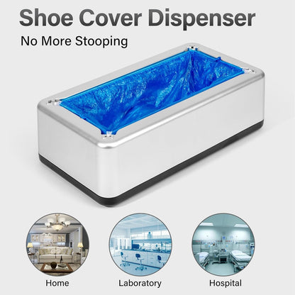 Portable Shoe Cover Dispenser Machine + 100 Pcs Shoe Covers