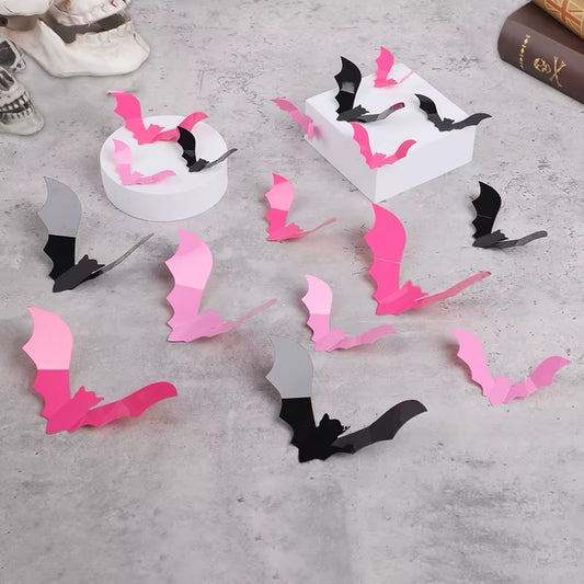 3D Pink Bat Wall Décor